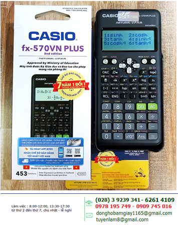 Casio FX-570VN Plus; Máy tính Học sinh mang vào phòng Thi Casio FX-570VN Plus (2nd Edition) _Bảo hành 7 năm 